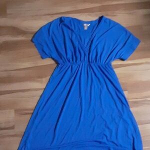 White Stag Vibrant Blue High Low Dress
